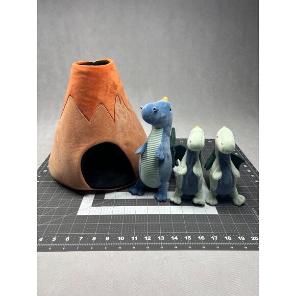 Pillowfort Big Dragon & Volcano Play Set Plush Toys - Picture 1 of 10